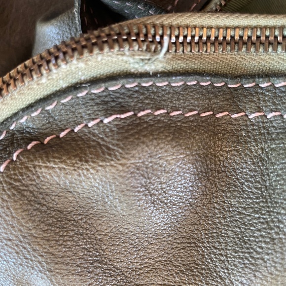 Sissi Rossi Green Lamb Leather Balloon Shoulder Bag Large Y2K - Picture 12 of 12